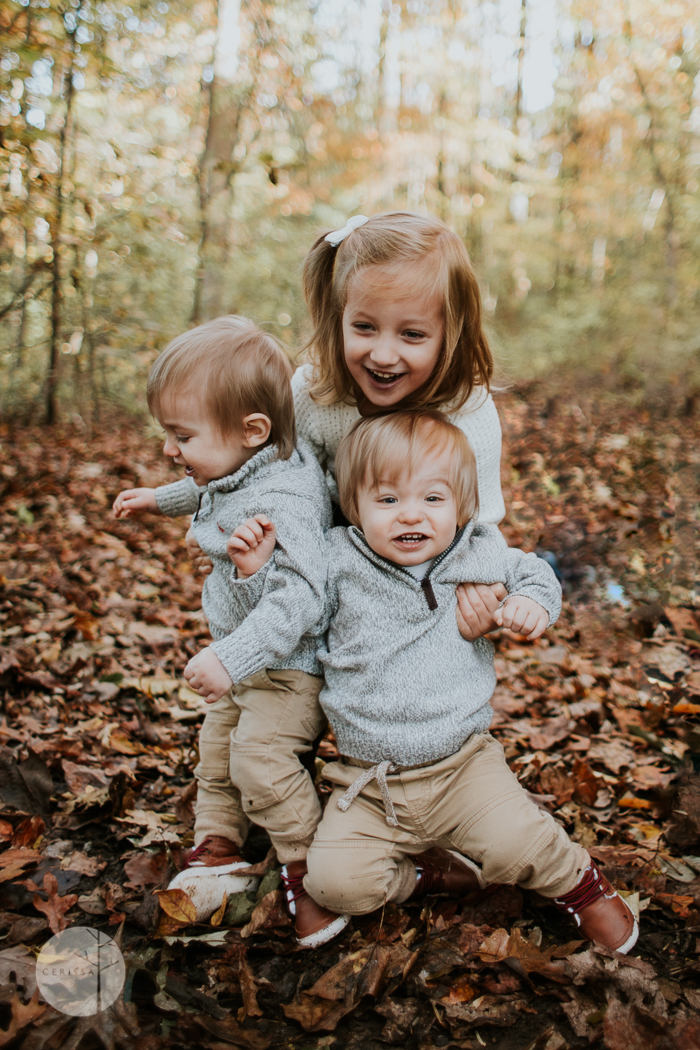 Fall family portraits in Springfield, VA